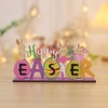 Alnicov Easter Table Decorations, Easter Wooden Table Sign Happy Easter