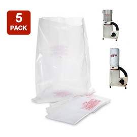Plastic Dust Collection Bags for JET DC-1100, DC-1100VX & DC-1200 | 5 Pack | by Monarch Industrial