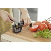 Smith’s 50101 Pull-Thru Knife & Scissor Sharpener – Black/Silver –