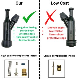 Spark Plug Boot Cap w/resistor for Honda GX120 GX160 GX200 GX240 GX270 GX340 GX390 Predator 212 301 420 224 196 339 389 Spark Plug Boot Replace for 30700-ZE1-000 30700-ZE1-013 30700-ZE1-015