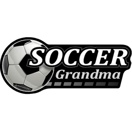 1917 Soccer Baseball Volleyball Softball Tennis Basketball Decal Sticker Mom Sports Team Auto Window Sign (Soccer Grandma)