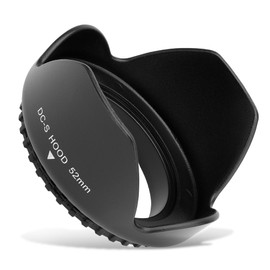 CELLONIC Lens Hood Compatible with Diameter 52 mm – Filter Thread Diameter 52 mm Lens Sun Visor Camera Lens Hood