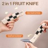 GUWINA 3PACK Travel Pocket Paring Knife Fruit Knife Peeling Vegetable
