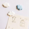 4Pcs Fridge Magnet Cartoon Cute Cloud Shape Fridge Magnets Office