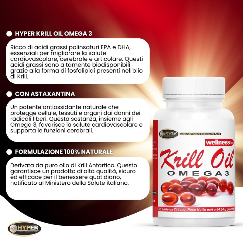 Hyper KRILL OIL OMEGA 3 1000 mg | Olio di
