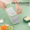 2 Pack Stainless-Steel Mandoline Slicer for Kitchen, 6-in-1 Vegetable Cutter,