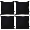 4 Pack Pillow cover,Cotton Comfortable Solid Decorative Throw Pillow Case