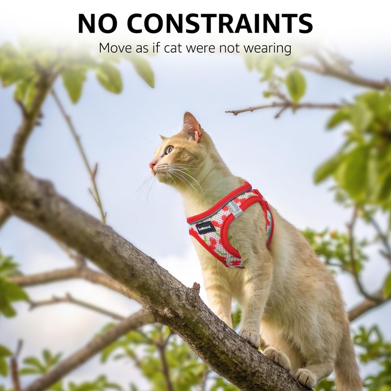 SCENEREAL Cat Harness & Leash Set Escape Proof - Adjustable
