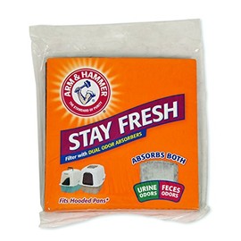 Arm & Hammer Universal Cat Litter Filter with Dual Odor Absorbers, Fits Hooded Pans, Pack of 1