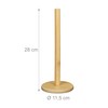 Relaxdays Standing Kitchen Roll Holder Bamboo Roll Holder for Kitchen,