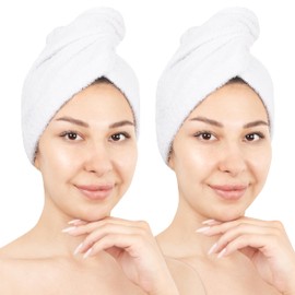 Hammetex Bath Towels 25 x 66 cm, Extra Soft and Absorbent 100% Cotton, 2-Piece Lightweight and Durable Bath Towel, Perfect for Bath, Spa and Gym, White