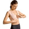 Tommie Copper Shoulder Support Compression Bra with Front Zipper Closure
