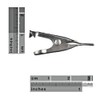 50 Pack - Toothless Micro Steel Alligator Test Clips with
