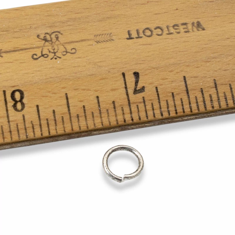 TierraCast 25 Antique Silver Large Round Jump Rings - Heavy