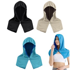 Wangqiuqiu Cooling Hoodie Towel 3 Pack, Quick Dry Sun Protection Neck Wrap