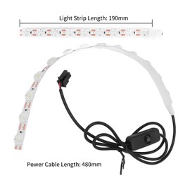 3D Printer LED Light Strip Super Bright 24V Light Bar Strip for Bambu Lab A1, with Ra95 Color Rendering Standard