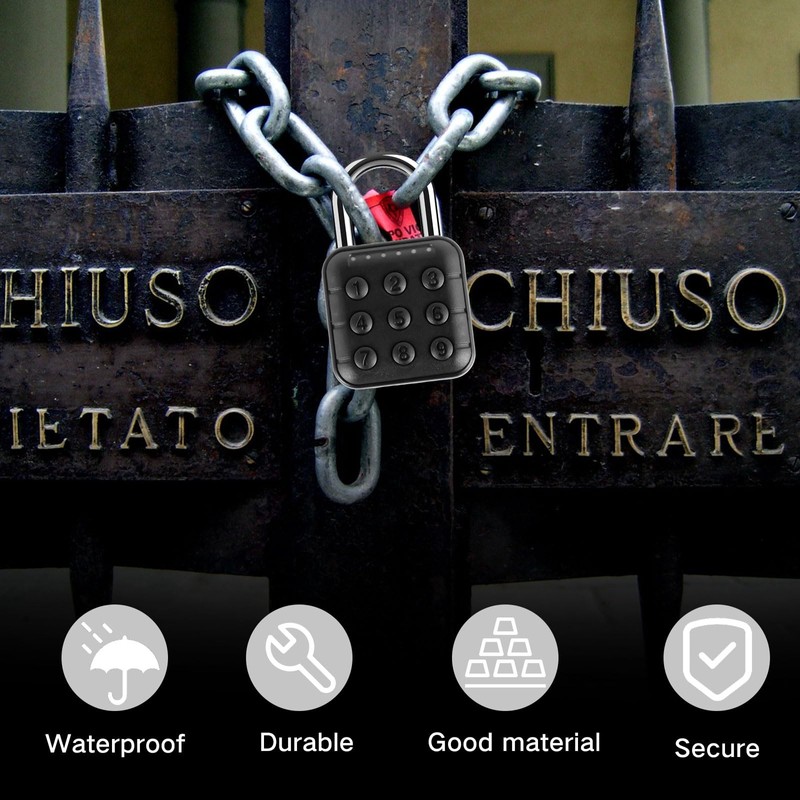 Combination Lock, 6 Digit Password Locker Lock Aluminum Alloy Code