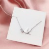 ZARD Delicate Dove Charm Pendant Necklace in 925 Sterling Silver
