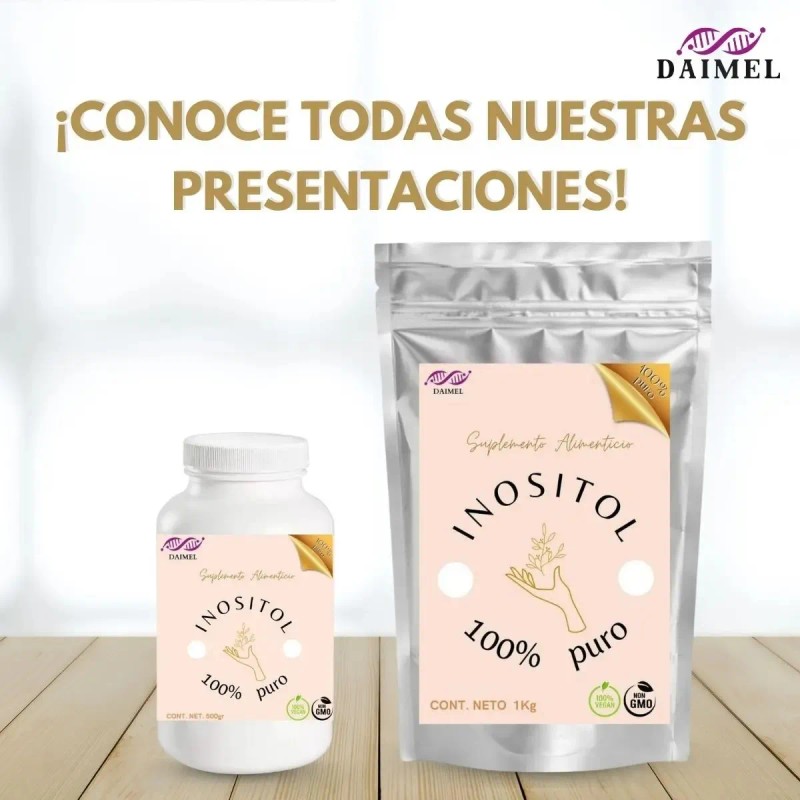 Inositol Puro Daimel 500g Polvo Superfoods Suplemento Nutricional