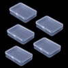 Aoktorkit 5PCS Square Transparent Plastic Organizer;9.1 * 5.9 * 2.5cm