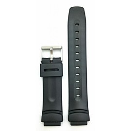 NewLife 16mm Black Rubber PVC Material Watchband | Comfortable and Durable Replacement Wrist Watchstrap that brings to Any Watch for Men and Women