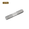 sourcing map 10Pcs M8x40mm 304 Stainless Steel Double End Threaded