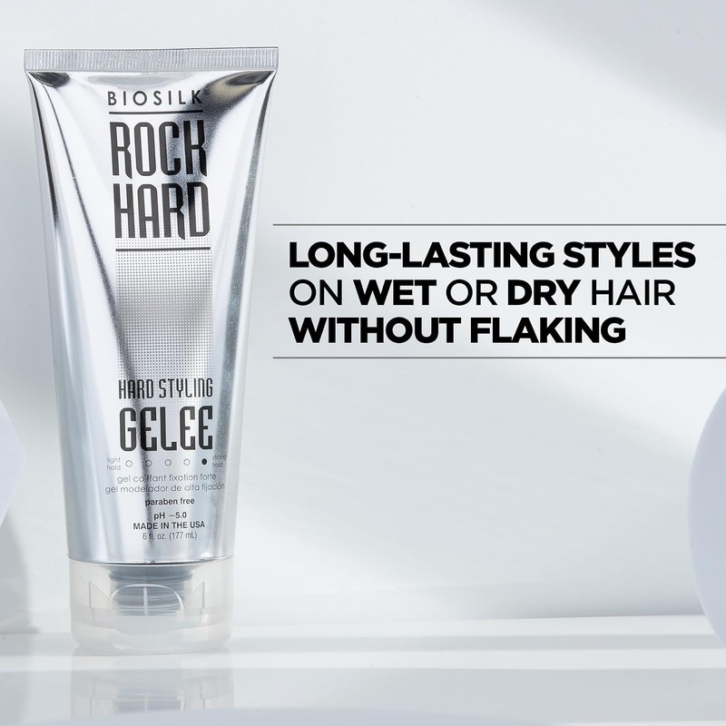 BioSilk Rock Hard Gelee Firm Hair Hold, 6 Ounce