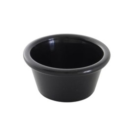 A-to-Z Supply PL536BL1 Ramekin, 2-1/2 oz., 2-7/8" Dia., Round, Smooth, Dishwasher Safe, BPA Free, Plastic, Black, Pack of 12