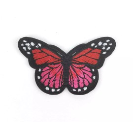 MONARCH BUTTERFLY Iron On Embroidered Applique Patch Simplicity  312