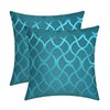 CaliTime Throw Pillow Cases Pack of 2 Modern Shining &
