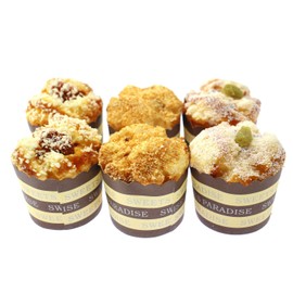 Speed mao Lifelike Cupcake Food Sample Model 3 Types 6 Pieces Set