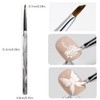 MOLILON Triangular Pyramid Nail Brush for Acrylic Nails, Detail Nails