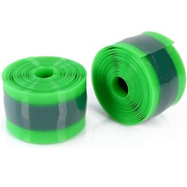 2 PCS Bike Tire Liner, Anti Puncture Tyre Liner Bike Inner Tube Protector Tapes, Bicycle Tube Flat Protector Compatible with 27" 26" 24" 20" (Green)