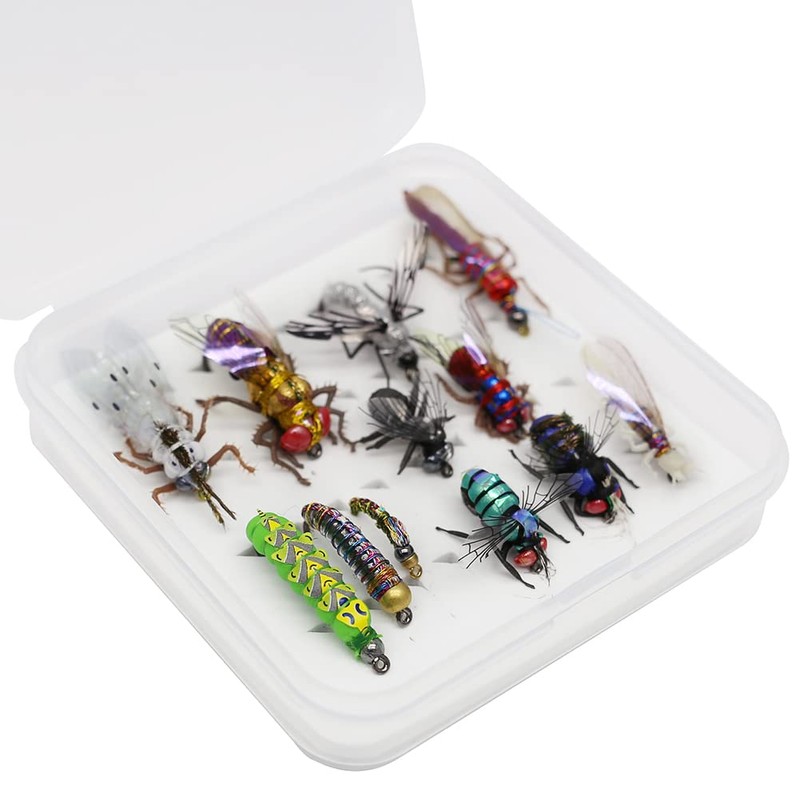 YZD Realistic Trout Hand Tie Fly Fishing Flies Collection Dry