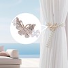 6 Pcs Curtain Tiebacks, Modern Style Pearl Window Tie Handmade