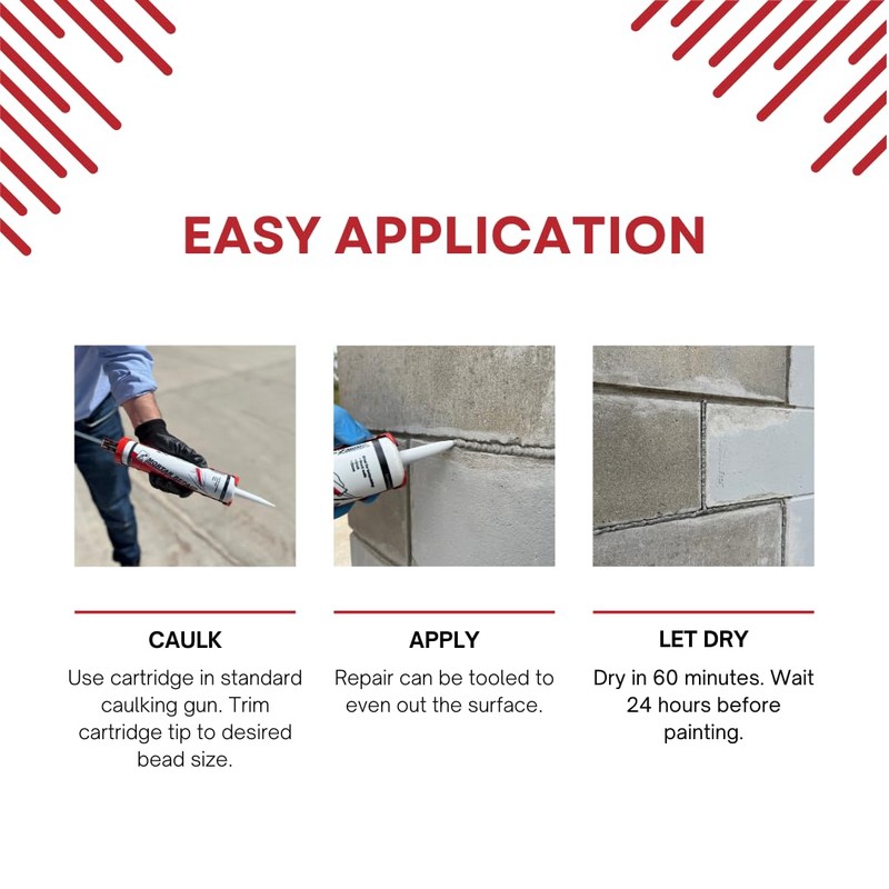 Akona Mortar Repair Tube for Tuckpointing, Sealing, and Repairing Stone,