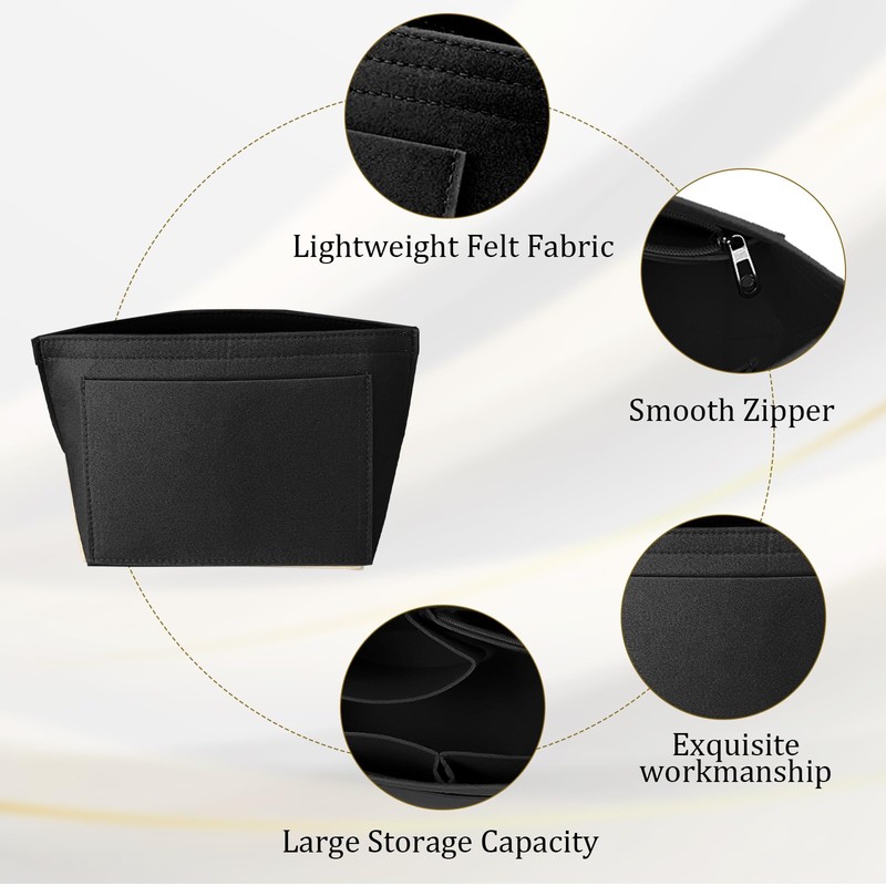 APMGONT Organiser for Longchamp Bag, Foldable Purse Organiser for Bag,