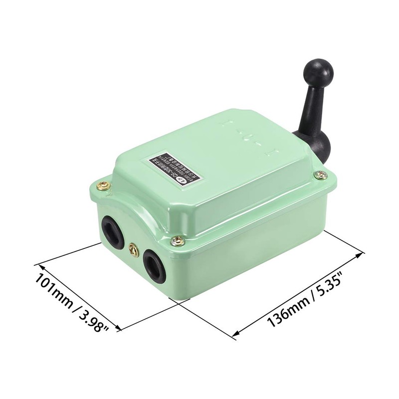 uxcell Drum Switch QS-30 3 Positon Forward/Off/Reverse Motor Control 30A