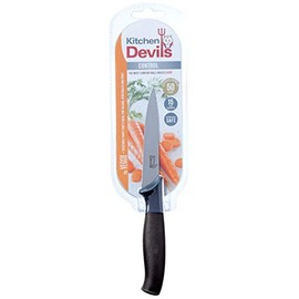 Kitchen Devils S8603000 Control Vegetable Knife, 10 cm, Multi-Colour , Black