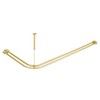 Utopia Alley Rustproof Wall Mounted Aluminum Double L Shaped Shower