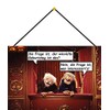 Tin Sign 20 x 30 cm Curved with Cord Waldorf