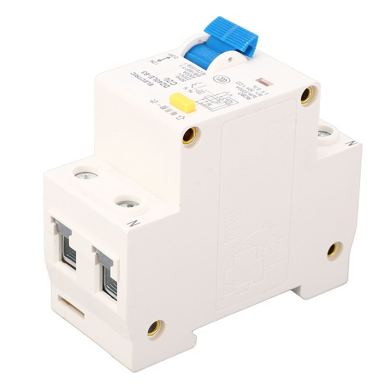 DZ40LE 63 Leakage Circuit Breaker PC Flame Retardant Rail Mounting