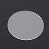 1 Pair 1.0mm Thickness Transparent Round Watch Crystal Glass for