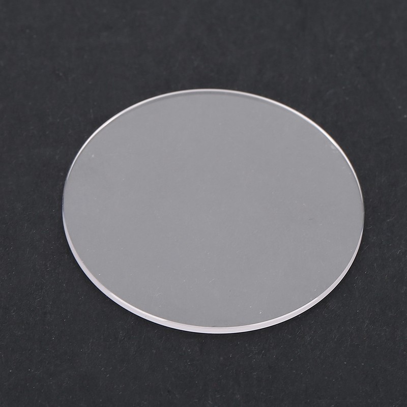 1 Pair 1.0mm Thickness Transparent Round Watch Crystal Glass for