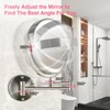 GREENFROM 8.5 Inch Magnifying Mirror with Lights, Wall Mounted Makeup