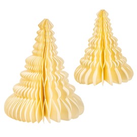 Sass & Belle Off White Honeycomb Tree Standing Decoration - Set Of 2