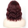 Women Wig Wine Red Button Hair Net Portable Compact Practical