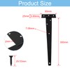 Murtenze 2PCS 12 Inch Heavy Duty T-Strap Barn Door Hinges