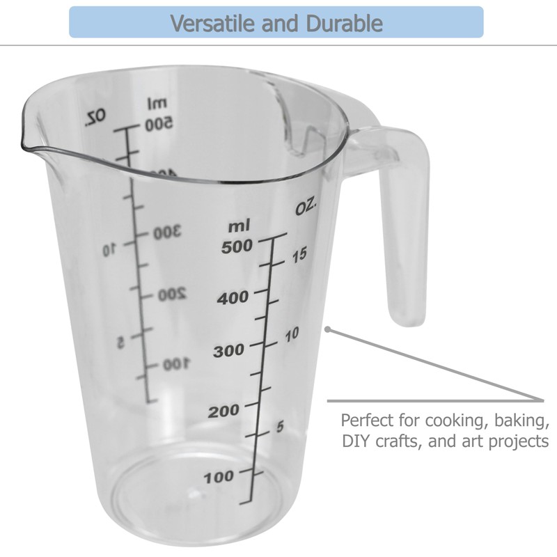 EIKS Plastic Measuring Cups for Baking, Cooking, DIY & Commercial