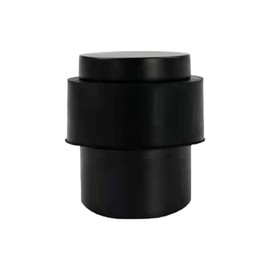 KHTUMEWARE 8 Pack 1-1/2 in Floor Door Stopper,Matte Black Door Stop,Wall Protector Commercial Door Bumper Wedge Decorative Cylindrical Install Door stoppers on the Floor